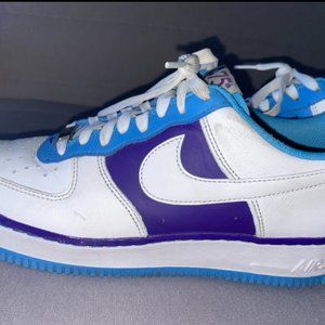Nike AF1 Lakers 75th Anniversary Edition shoes